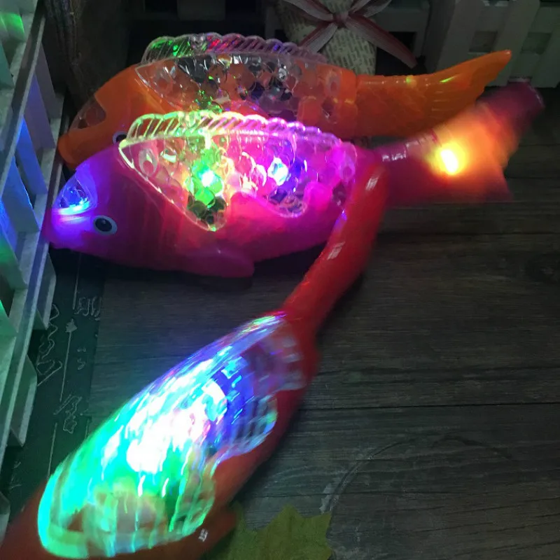 2023 Interactive Swimming Robot Fish Toy for Cat Dog With LED Light Cat Toy