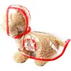 New soft material - bright red trim transparent raincoat