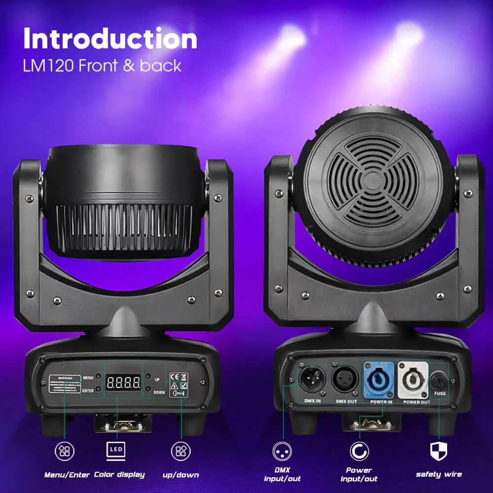 Big Dipper LM120 ミニLED 120W RGBW 4in1 ムービングヘッドライト