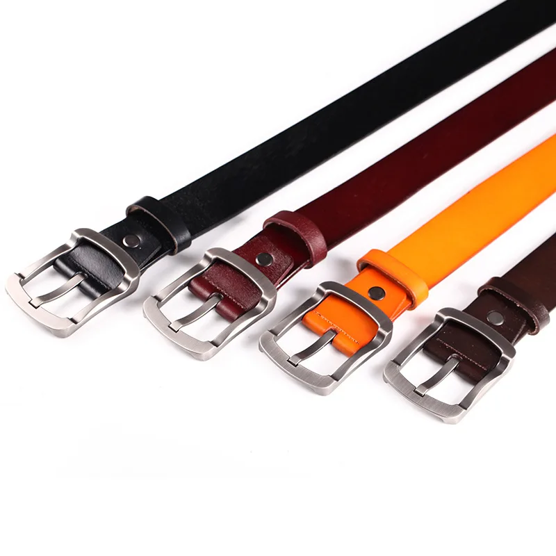 Stylish Retro Japanese Style Pin Buckle Leather Belt for Men