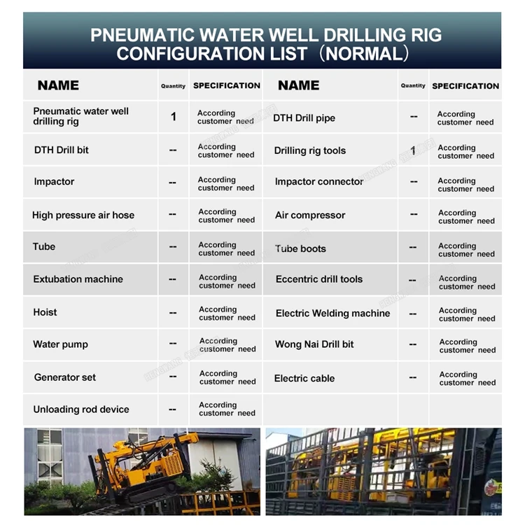 300m Deep Drilling Equipment Water Well Rig for Groundwater