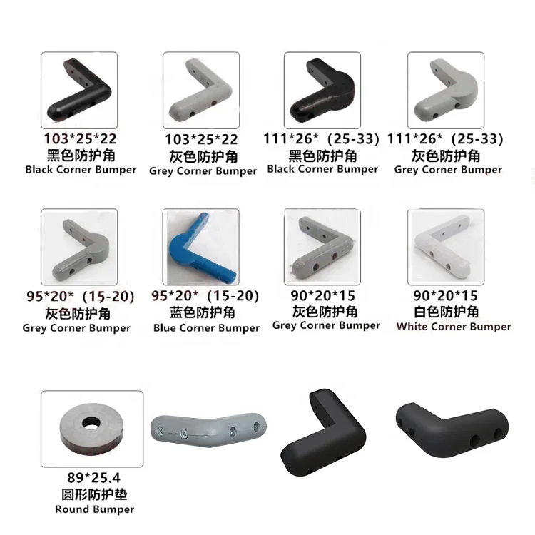 10 Piedini Paraurti In Gomma Nera 6HP047 – Diametro 1/2 Pollice, Foro Passante