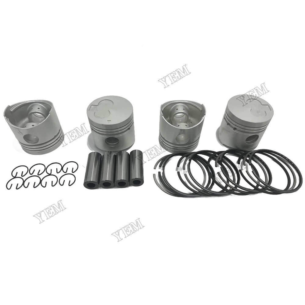 K4E Overhaul Rebuild Kit Replacement for Mitsubishi K4E MT23D Hanix N260 N350 Engine Tractor Excavator Piston 30A17-00050 3