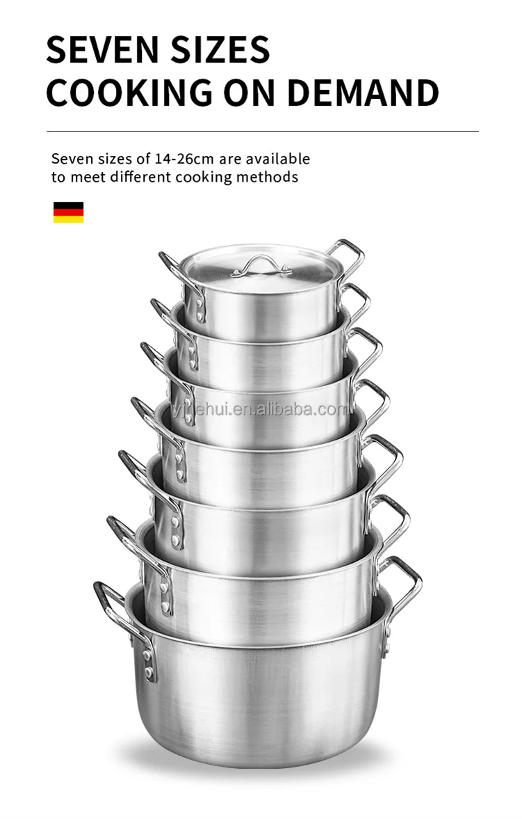 Dia Cast Aluminum Kitchen Cookware Set Of 7 Pcs Cooking Pot Set Non