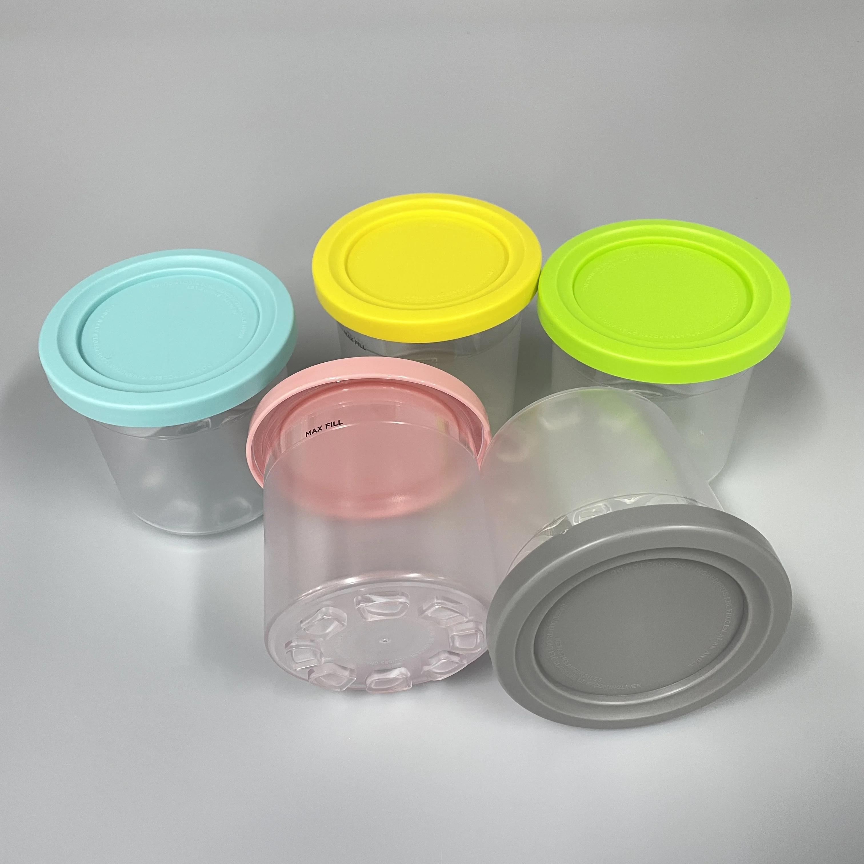 CIYIN 4er-Set Eisbehälter Für Ninja Creami - Auslaufsichere Pints Mit Deckel Für Selbstgemachtes Eis