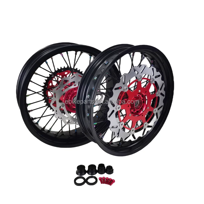 Modify Supermoto Wheels Front 17 3 0 Rear 17 5 0 Inch Wheel Sets For Cr