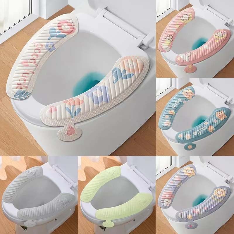 Waterproof Quick-drying Cushion Soft Pad Non-slip Toilet Seat Cover With Rubber Cushion Eva Material