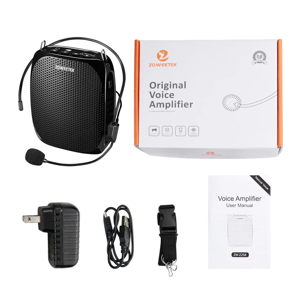 Zoweetek Z258 Hottest 1800mah Handsfree Voice Amplifier With Wired