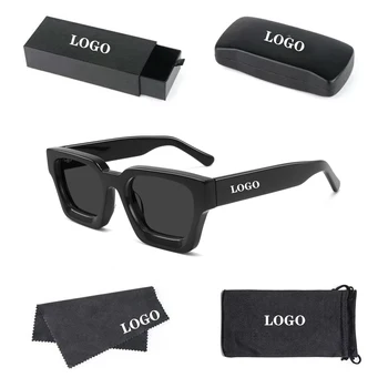 CONCHEN 2025 Fashion Tiktok Trendy Oversized Square Colorful Lenses Men Sun Glasses Custom Logo UV400 Designer Sunglasses Women