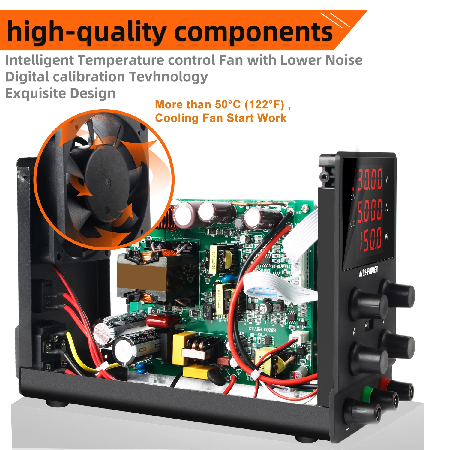 NICE POWER SPS305 30V5A150W 24V15V12V5V Lab DC Power Supply Laboratory Teaching Chemical Electrolysis and Electroplating