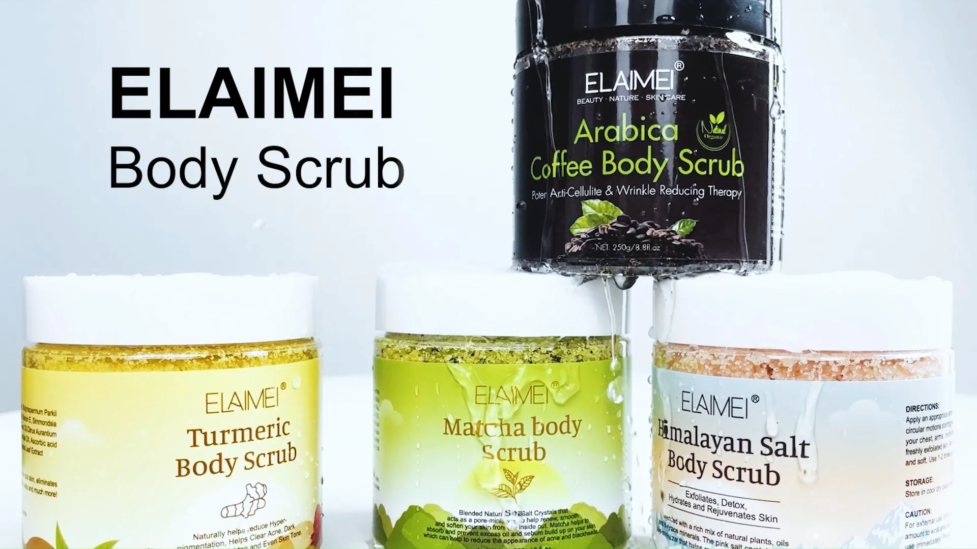 Custom Logo Arabic Coffee Extract Facial Scrub Cream Dead Sea Salt Bath