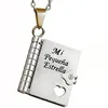 Collana con Ciondolo a Forma di Libro - Argento - Stile Spagnolo