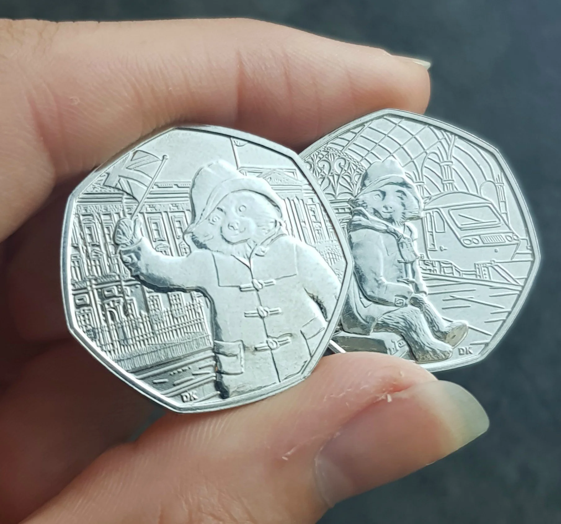WD Ebay Ready Sale Royal Mint Replica paddington Bear 50p Value Coins Collection