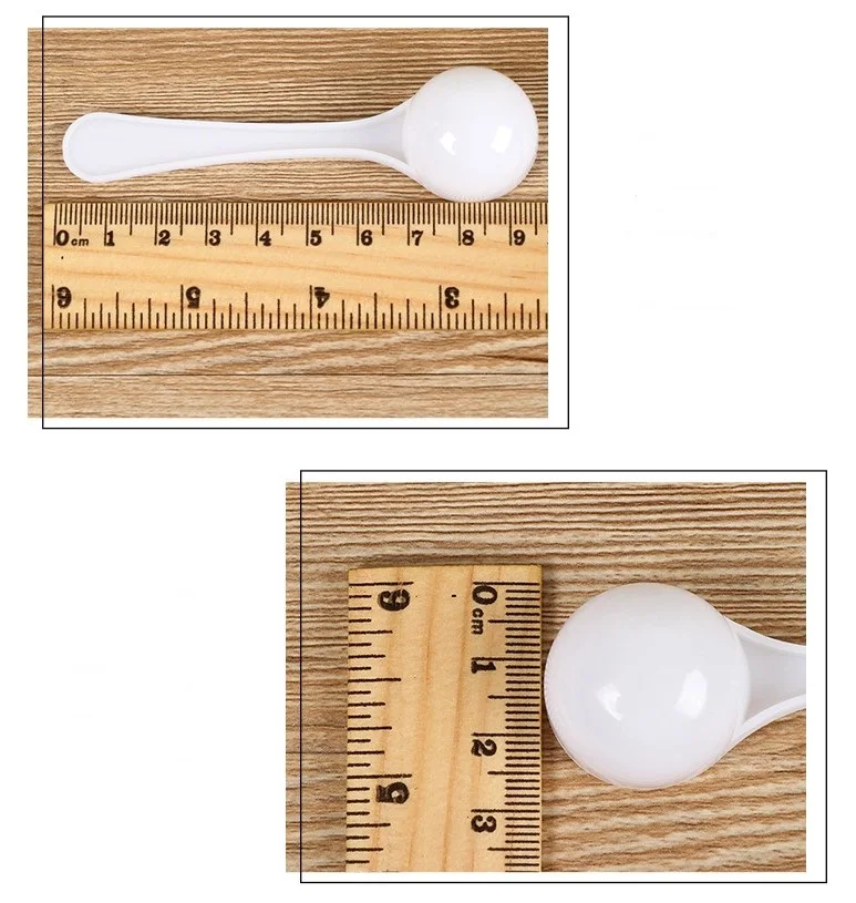 Free Shipping 6 CC Plastic Measuring Honey Spoon  3 Grams 6 ML Protein Milk Powder Liquid Scoops