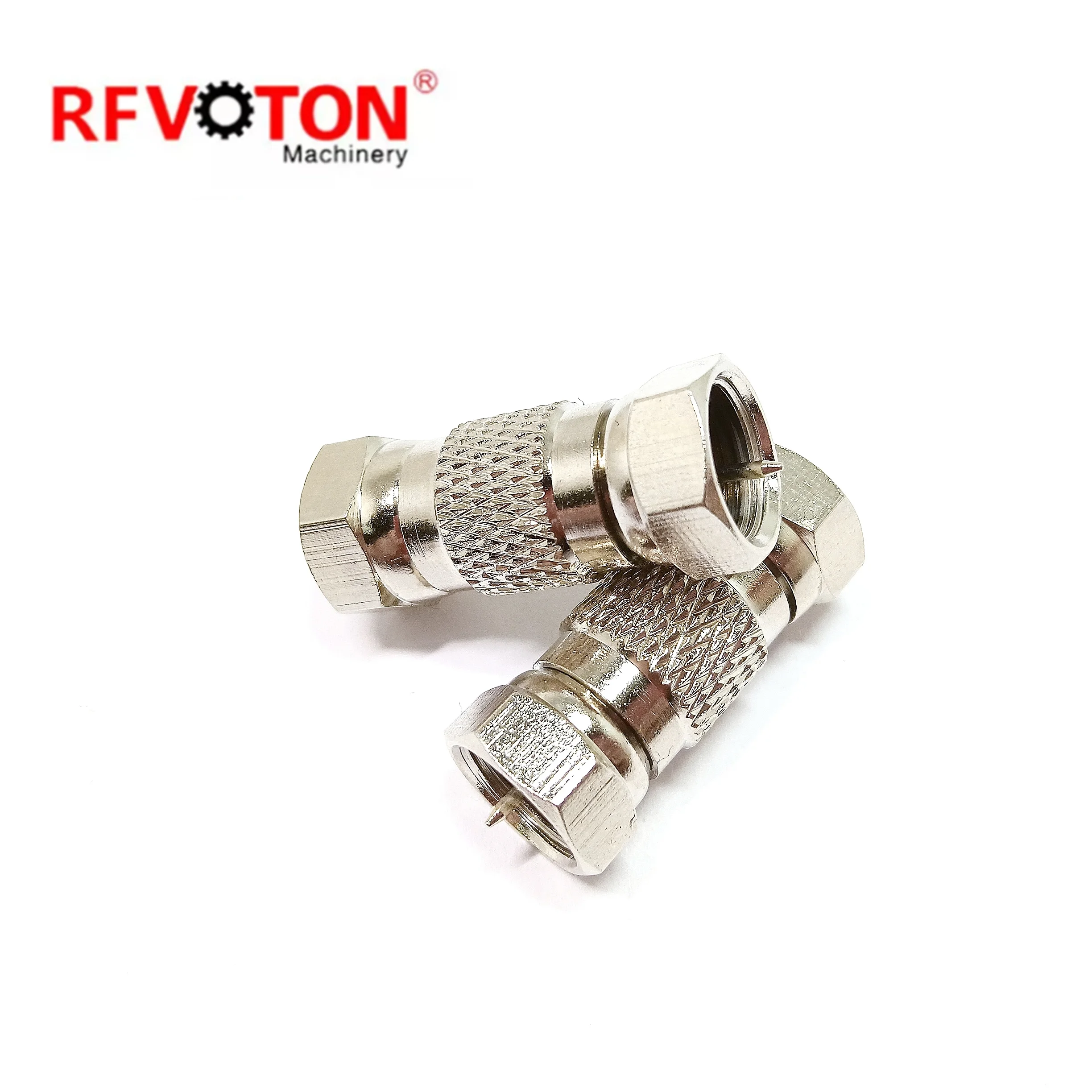 Wholesale F Male to Male Coax Connector 75 Ohm F Type RG6 Coaxial Cable Adapter Cable Extension Coupler for TV Antenna details
