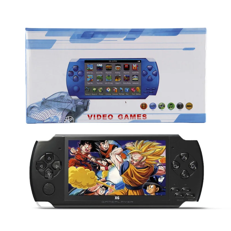 Produktbild von X6 Handheld Game Console With 32G Card, Retro Gaming Console, 3.5 Inch Small Video Game Emulator - 11 Emulators Supported, Over 10,000 Games Pre- Installed (Black