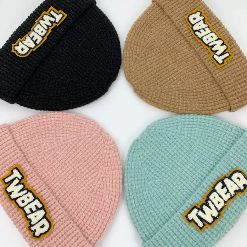 Vintage Custom Beanie Manufacturer Multi Color Embroidered Mens Knit