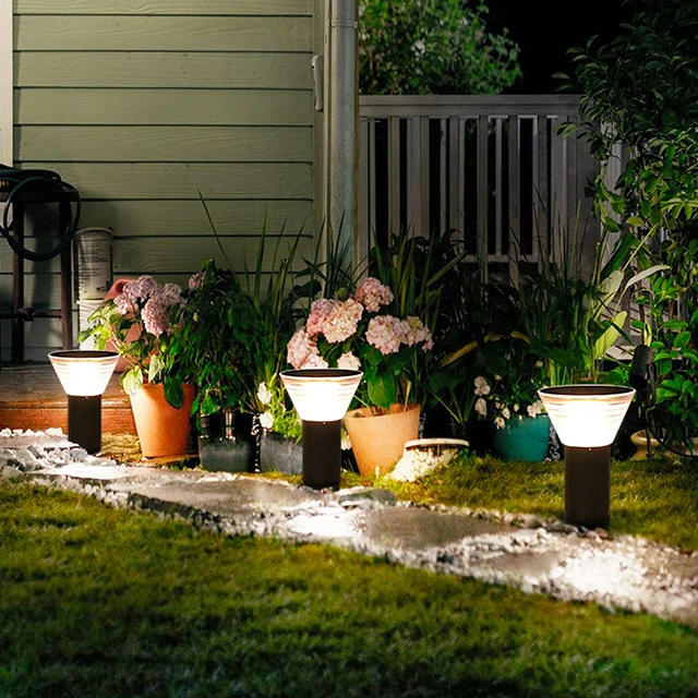 Solar Bollard Light  Garden Villa Lawn Light Outdoor Waterproof Led Electric Garden Light