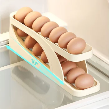 Egg Storage Box Side Door Refrigerator Storage Rack Food Grade Fresh-keeping Box Egg Holder