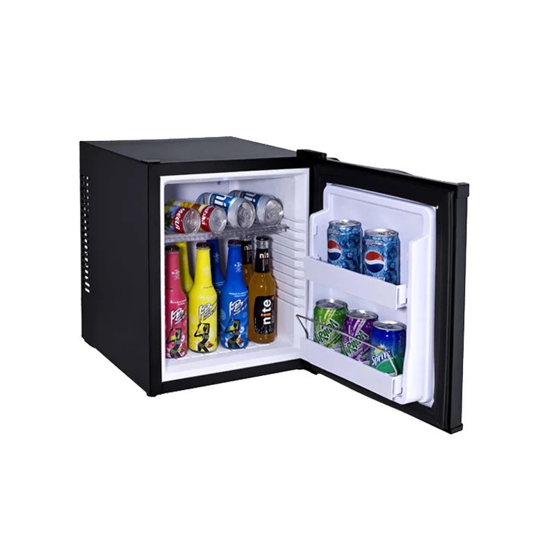 Отель мини бар холодильник термоэлектрический мини-холодильник 40l светодиодный свет для стальных труб, Нержавеющее питание внутренней заглушки
