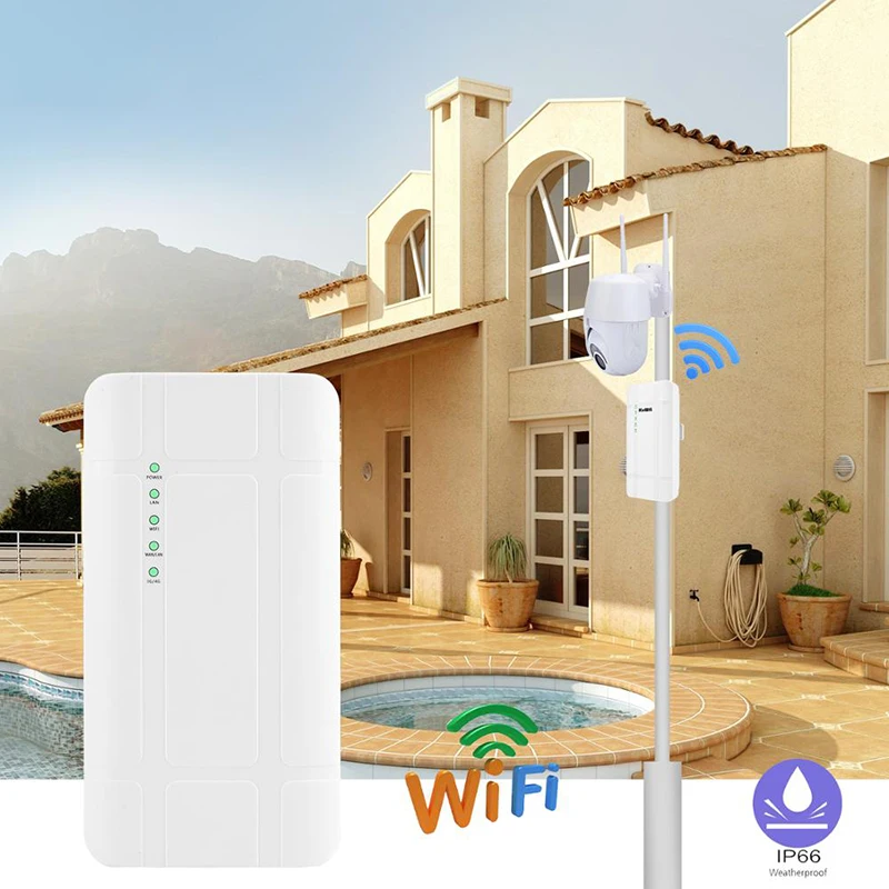 Outdoor 300mbps 24V Poe Portable Wireless Mobile 4G LTE Wifi Router