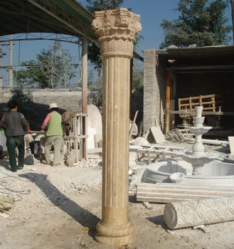 Regal Marble House Pillars, Garden Columns Inspired by Roman Grandeur