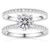 White Color Moissanite Ring