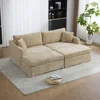 Wheat chair with 2 ottoman