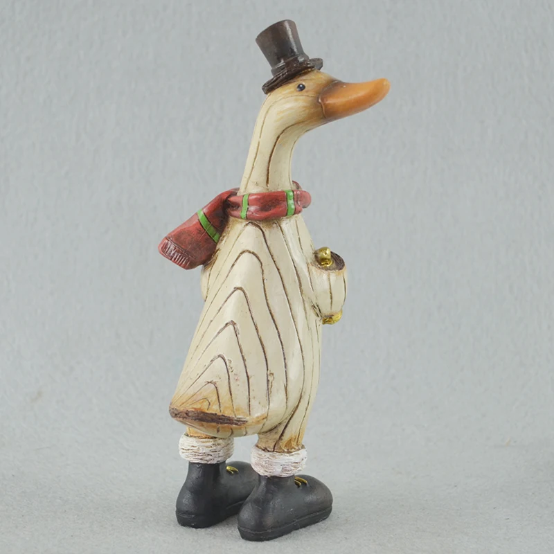 Artificial Custom Multi-type Desktop Decor Gifts Resin Duck Figurines for Sale