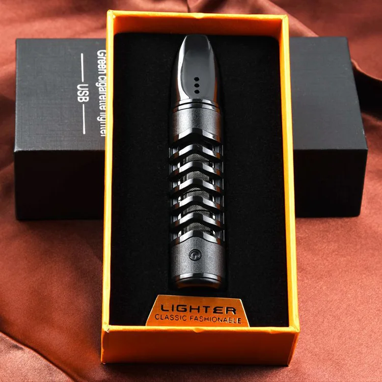 Lazy Cigarette Holder Not Drop the Ash Men's Personality Cigarette Holder  with Rechargeable Lighter