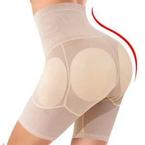 Hip Enhance Padded Underwear Shapewear Women See Through Sexy Control Panties Butt Lifter Waist Trainer Lingeries