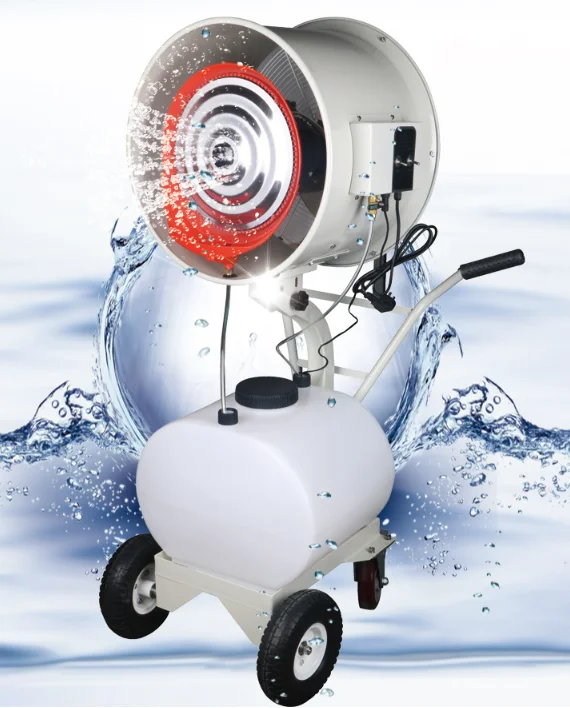 Effective Range 12m Wall Mounted High Pressure Water Cooling Mist Fan