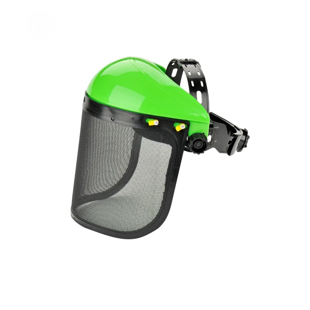 Transparent Flip up Headgear Steel Mash Visor Protective Face Shield for  Garden Forestry Working