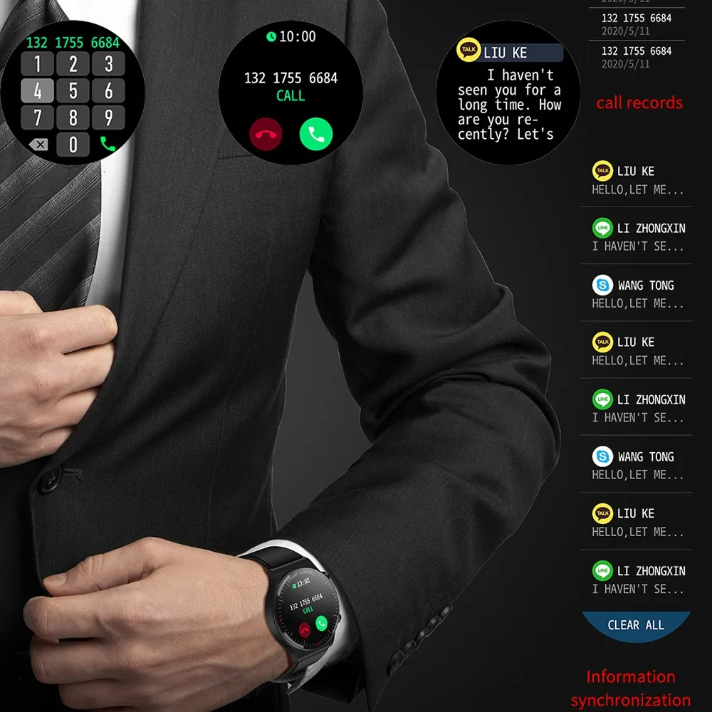 2022 Smart Watch C12 Full Round Touch Screen Heart Rate Monitor Sports Fitness Tracker Android IOS Watches Men Smartwatch