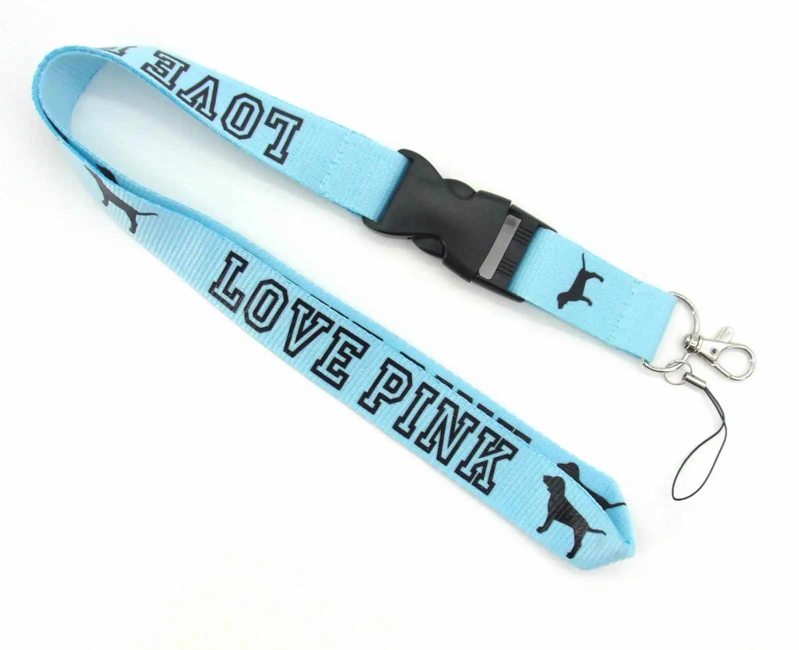 Popular High Quality Vs Custom Brand Neck Strap Keychain Lip Gloss