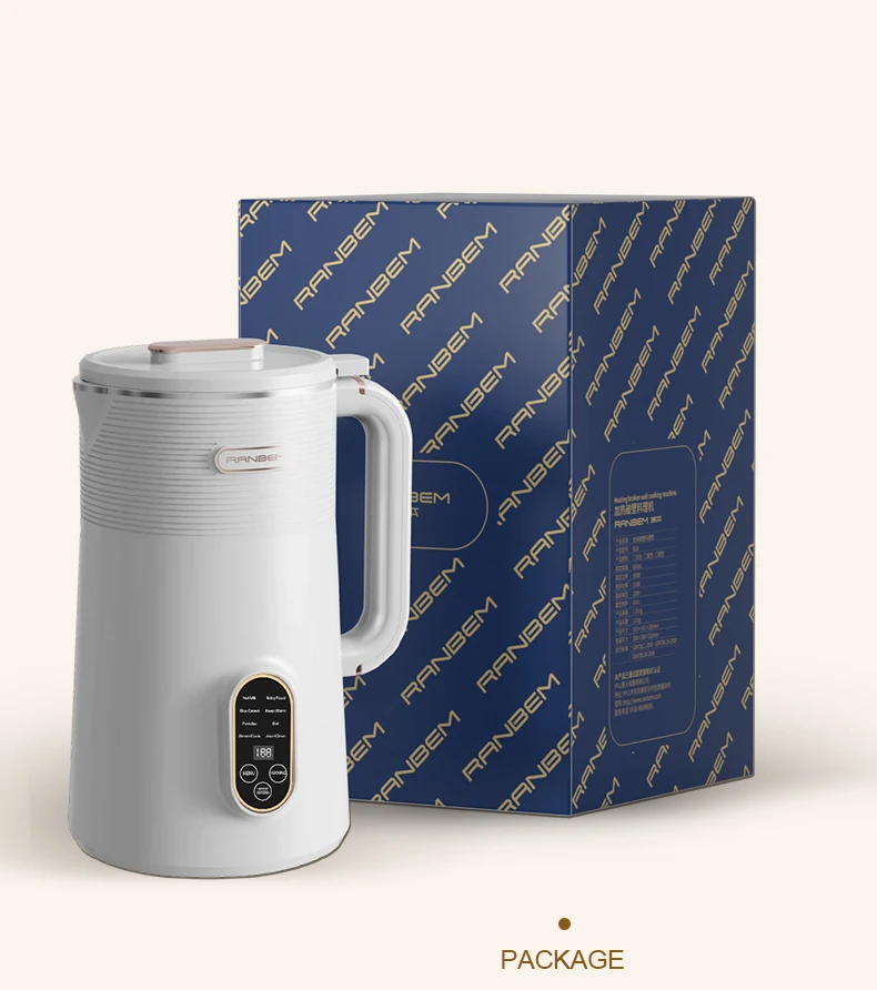 Ranbem 1l Family Size Dairy Alternative Vegan Nut Milk Maker Almond Soy Milk Oat Cashew Coconut