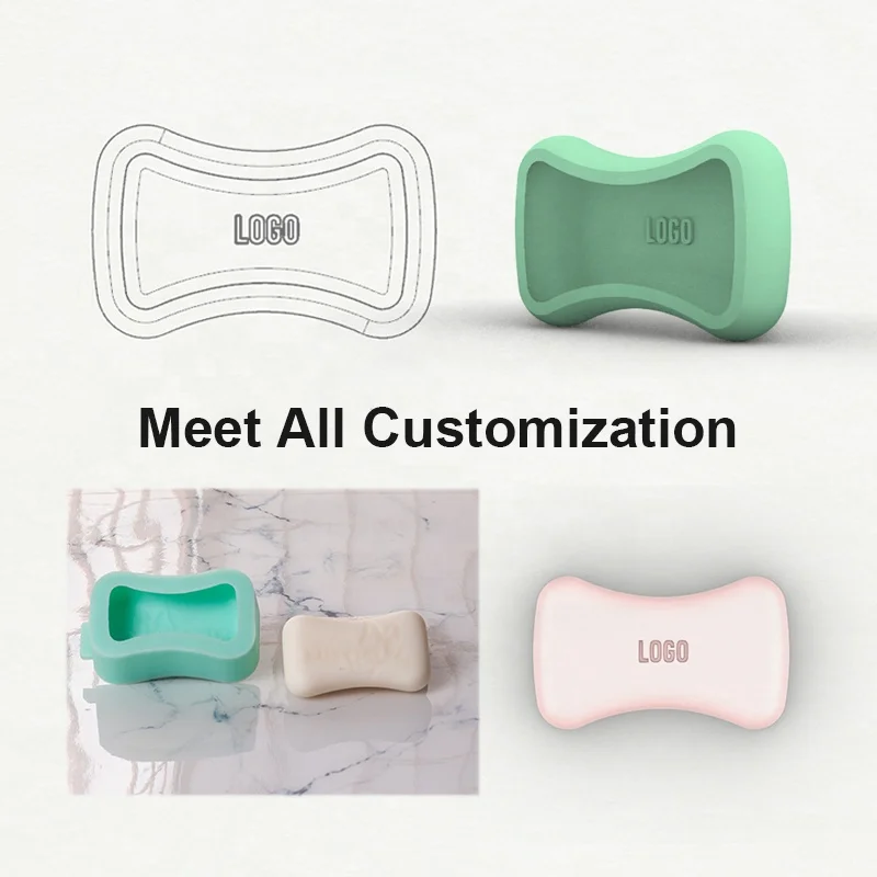 AINIKA Customize Oval Round Rectangle Silicone Soap Mold  Handmade Soap Silicone Mould for Making Soap