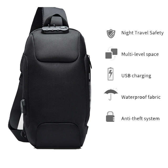 Bsci Custom Anti Theft Sling Back Pack Business Backpack Waterproof ...