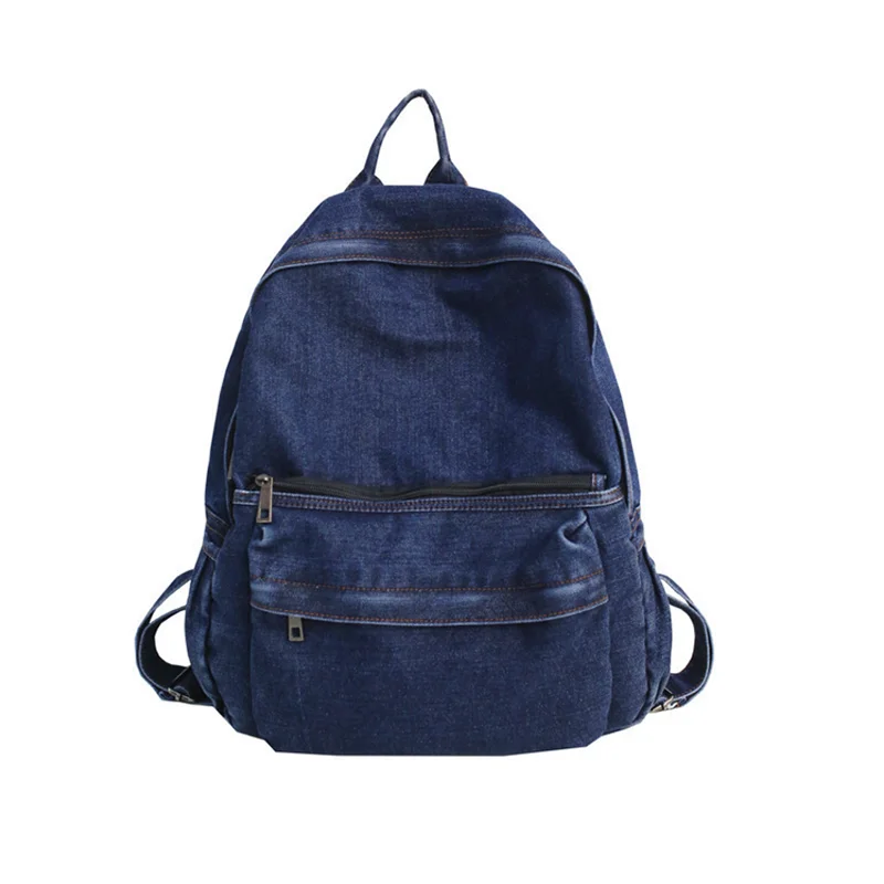 Buy School Backpack College Canvas Classic Denim Student Book Bag Jeans  Rucksack Online at desertcartINDIA