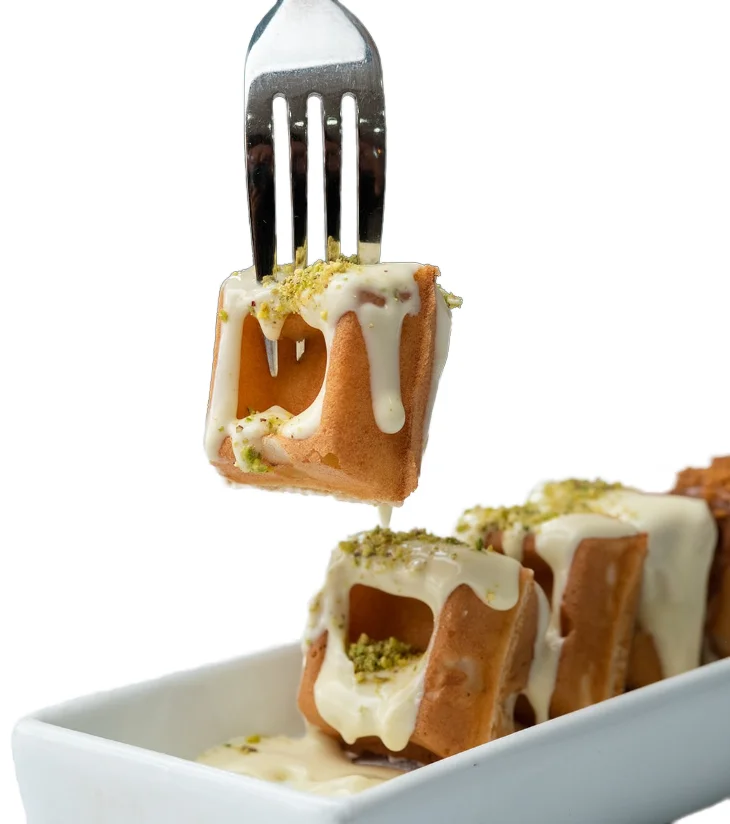 Custom Mold Commercial Waffle Machine Rotating Belgium Wafer Iron Waffle Bites Makers with CE