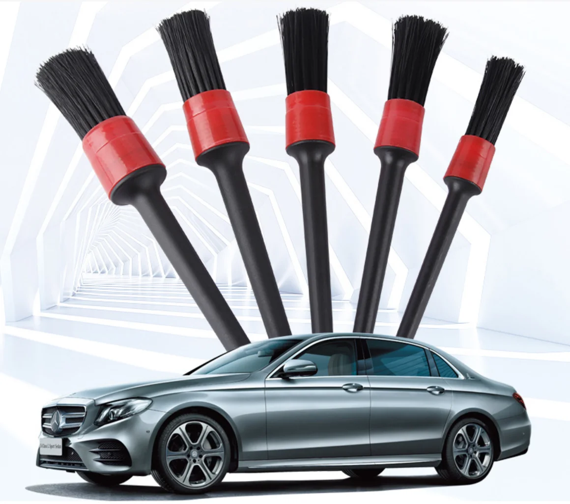 Специальная щетка для чистки автомобиля 5 шт./компл., детали, ультрамягкие щетки для детали автомобиля