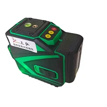 12-Line Green Laser Level Wall Mounted All-in-One Machine Industrial Grade DIY with Battery Power Supply