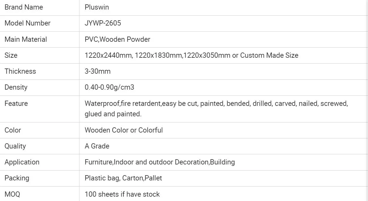 Specifications