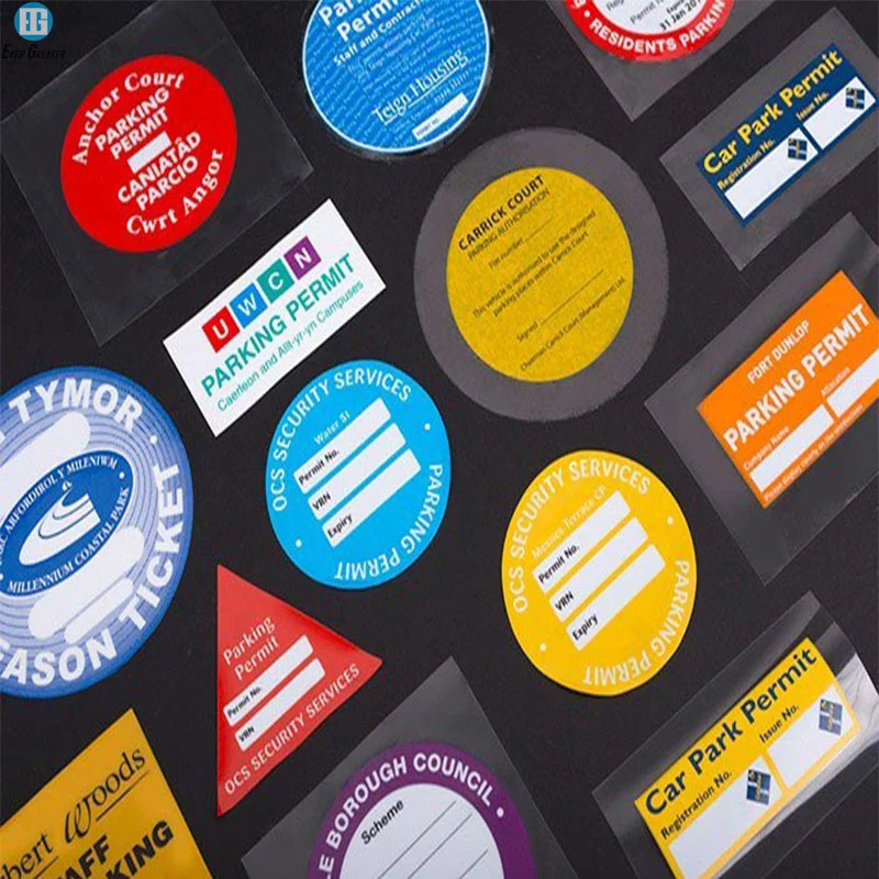 Black Or White License Disc Holders Car Tax Disc Holder With Glue Or