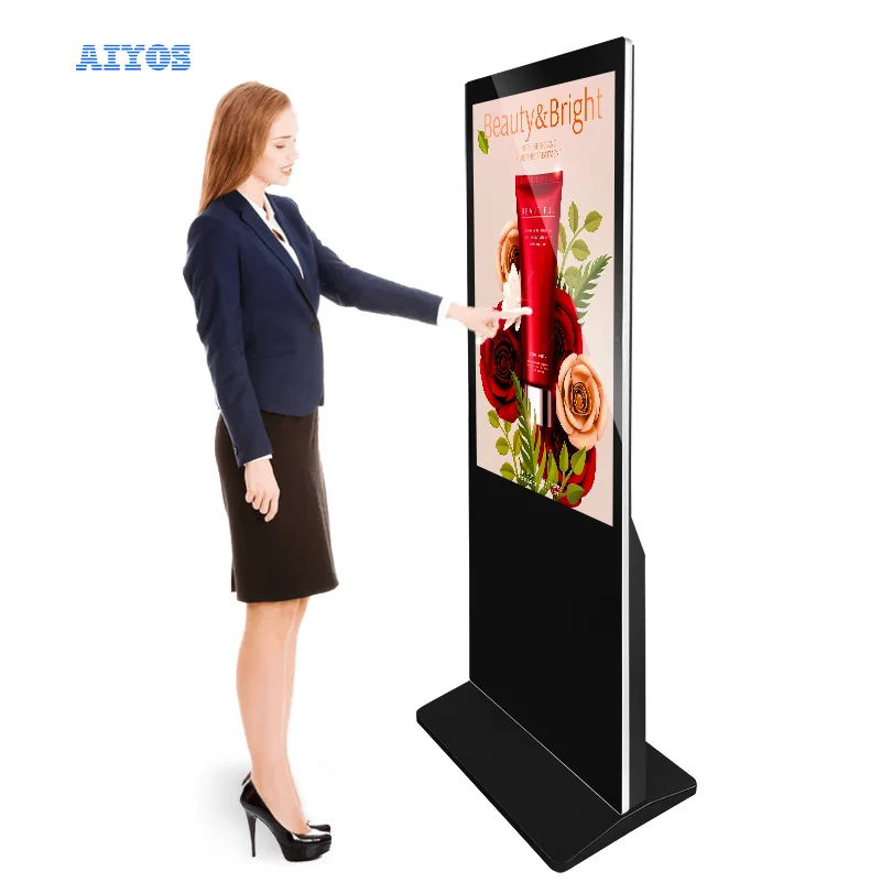 Floor Standing Digital Signage Menu Display LCD Advertising Light Box Indoor Display Screens for Shopping Mall