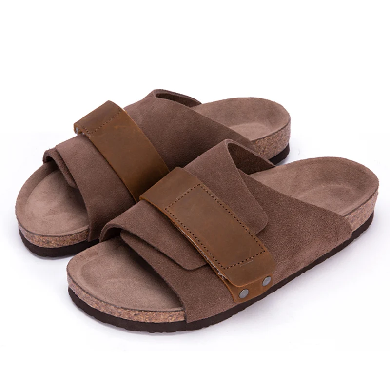 Comfortabele Slippers Slippers Met Kurk Voetbed Slippers Met Kurk