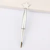 Bolígrafo tipo bala 1.0 - 20 estrellas de cinco puntas plateadas
