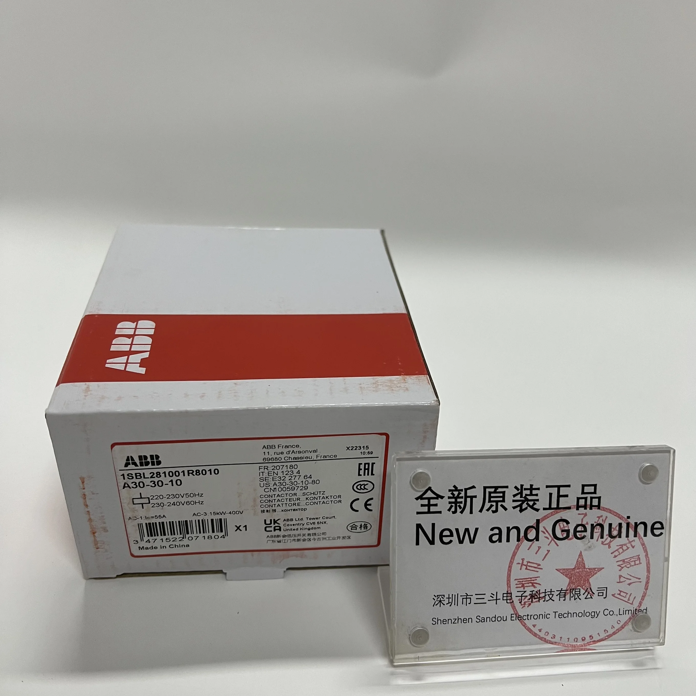 ABB Contactor A30‑30‑10 1SBL281001R8010 