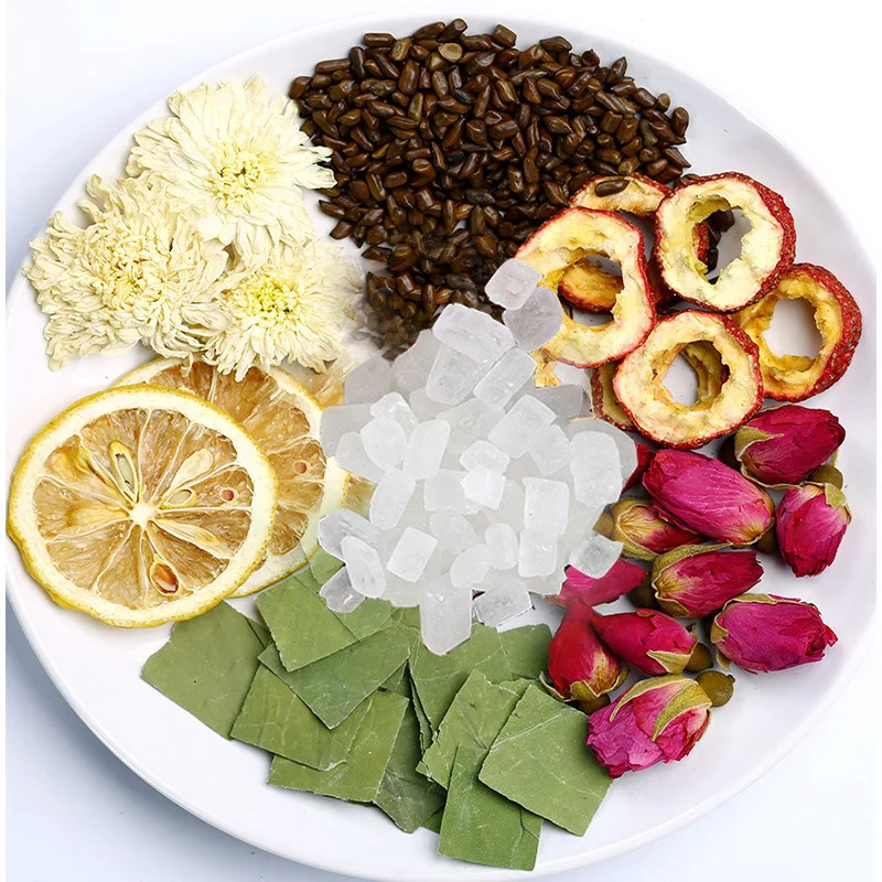 OEM-пакет, травяной чай, ароматизированный чай, лимон, листья лотоса, Детокс-чай, хризантемы, боярышник, розовая кассия