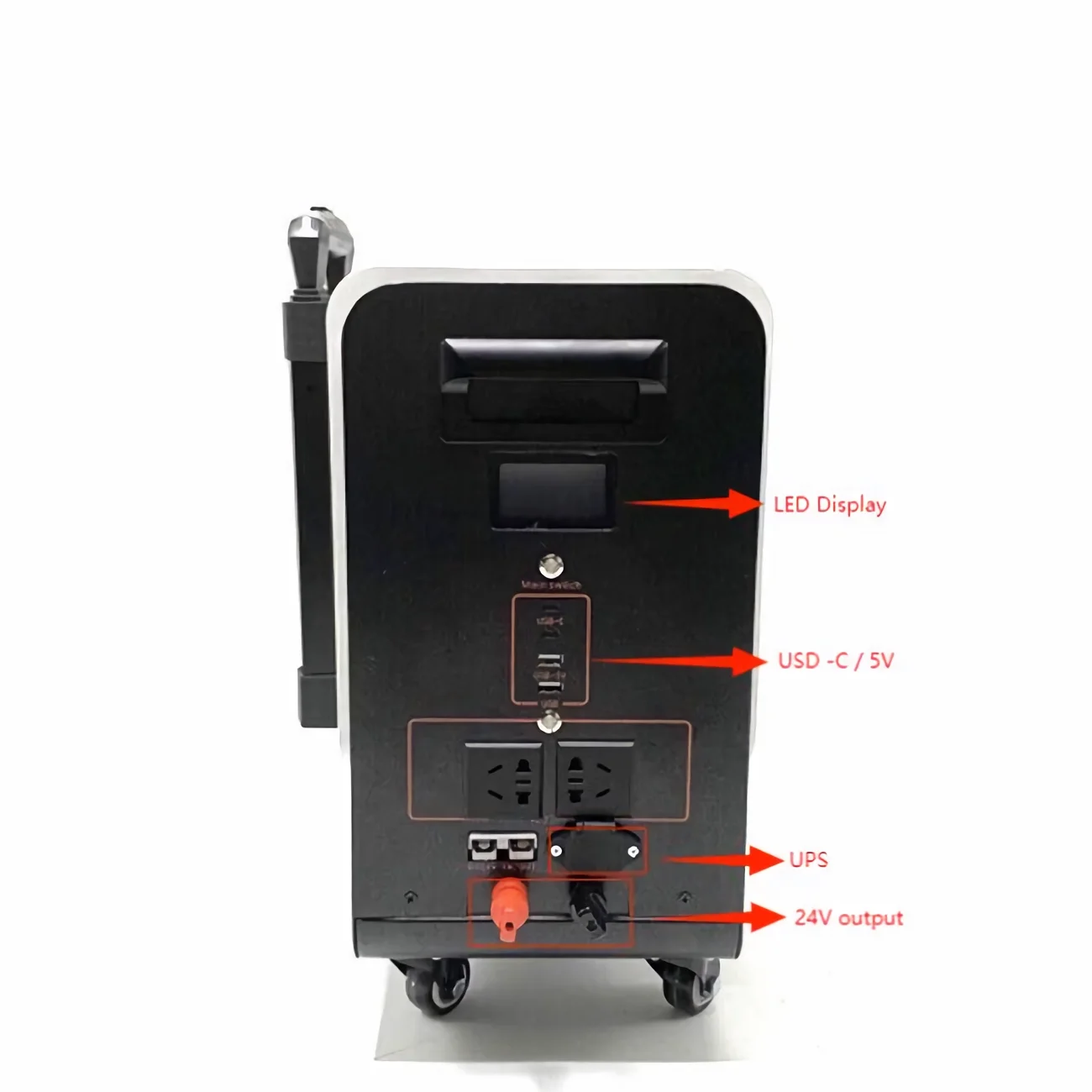 25.6V 84Ah 32700 Portable Power Station 2KW Trolley Case Type